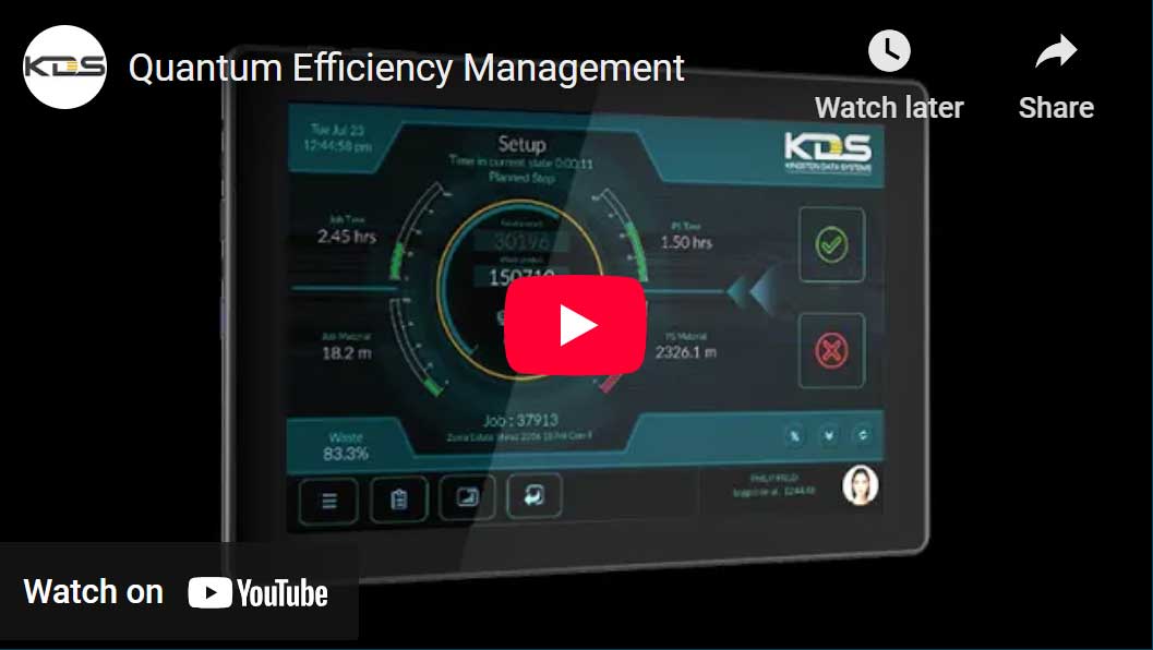 Video showcasing machine production monitoring